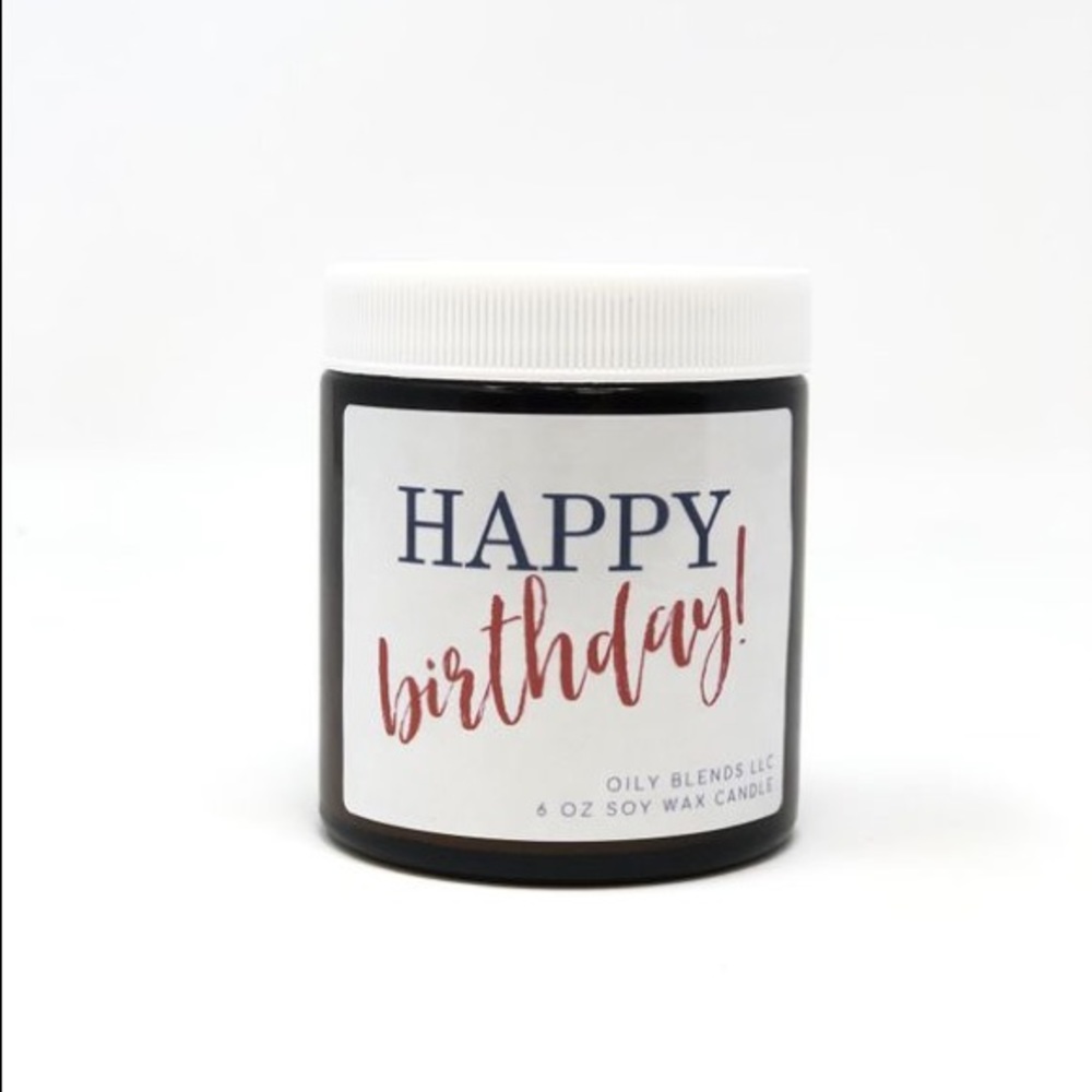 New Happy Birthday Message Soy Wax Candles